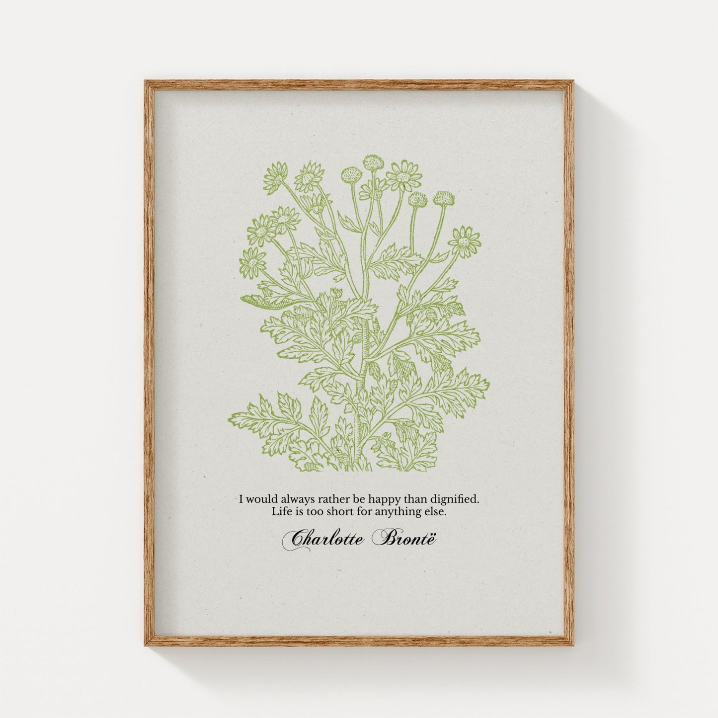 Charlotte Brontë – Rather Be Happy Than Dignified | Botanical Art - Reflourish Collective