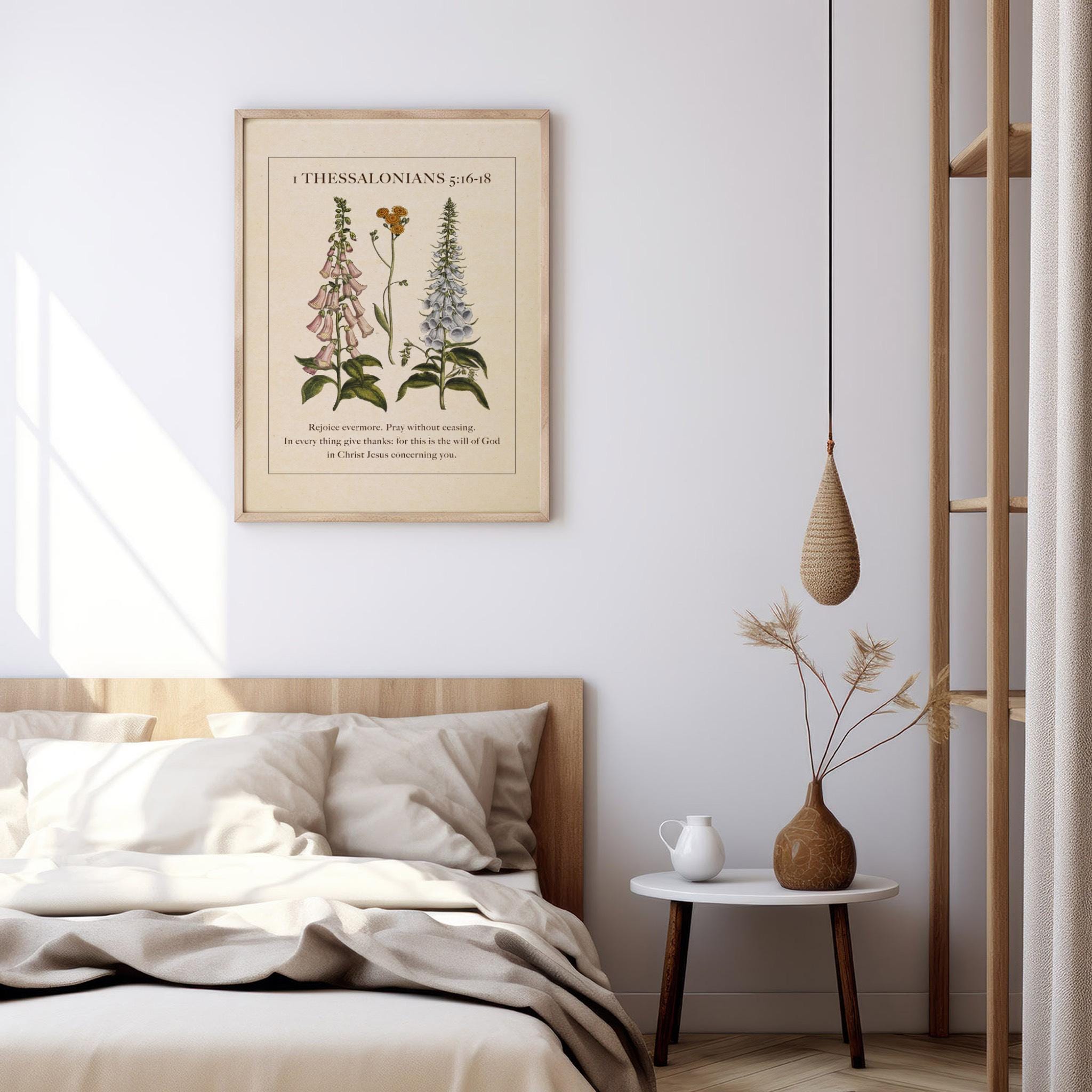 1 Thessalonians 5:16 - 18 – Rejoice Always | Botanical Art - Reflourish Collective