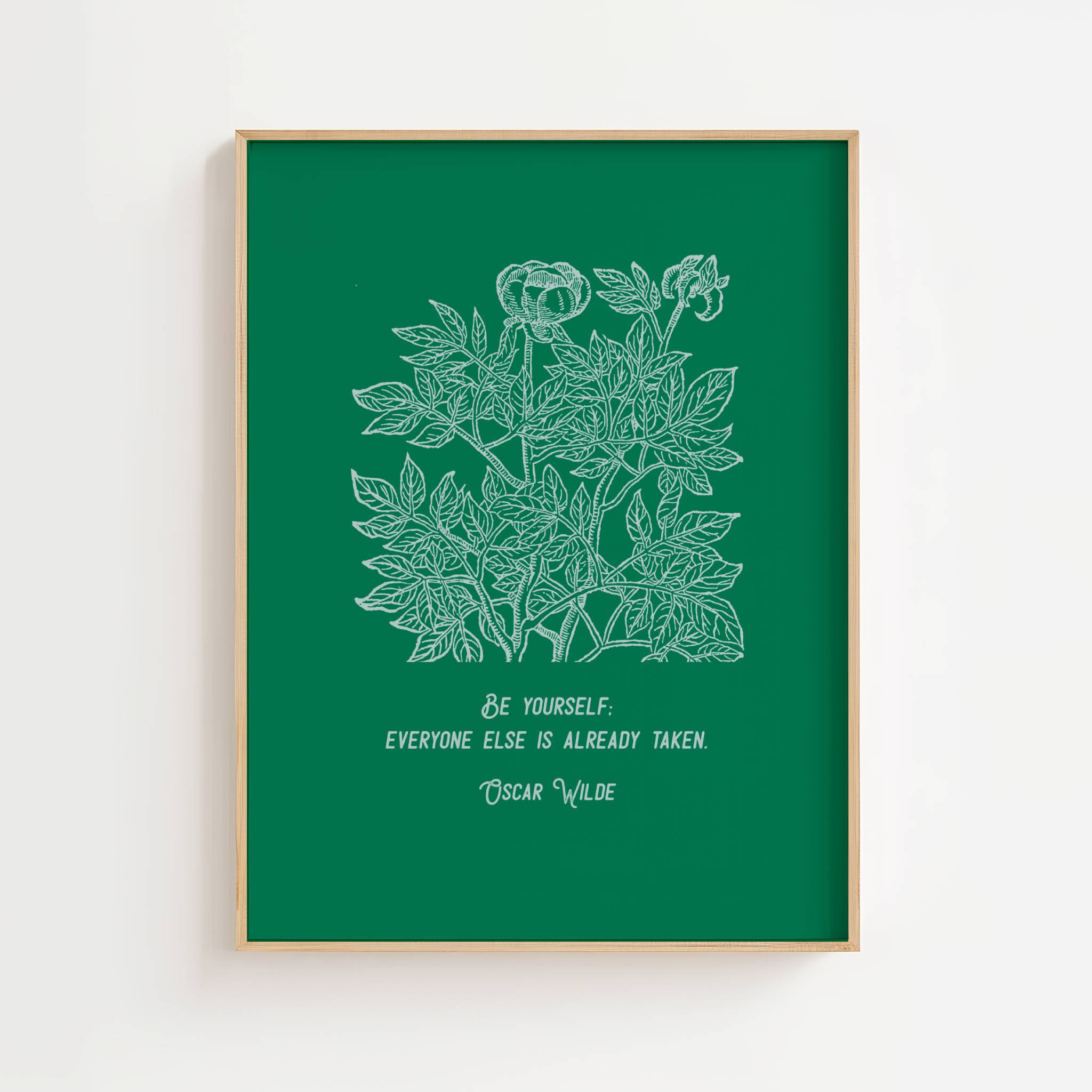 Custom Botanical Print – Personalized Quote Wall Art | Classic Collection