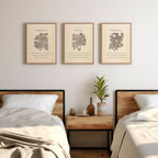 Printable Wall Art Set of 3 - Vintage Christian Botanical Prints (Digital Download) - Reflourish Collective