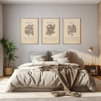 Printable Wall Art Set of 3 - Vintage Christian Botanical Prints (Digital Download) - Reflourish Collective