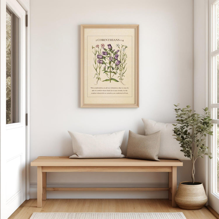 2 Corinthians 1:4 – Comfort in Affliction | Botanical Art - Reflourish Collective