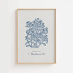 1 Thessalonians 5:17 – Pray Without Ceasing Botanical Scripture Print