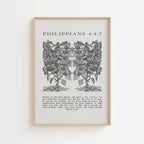 Philippians 4:4–7 – Rejoice Always Vintage Scripture Print