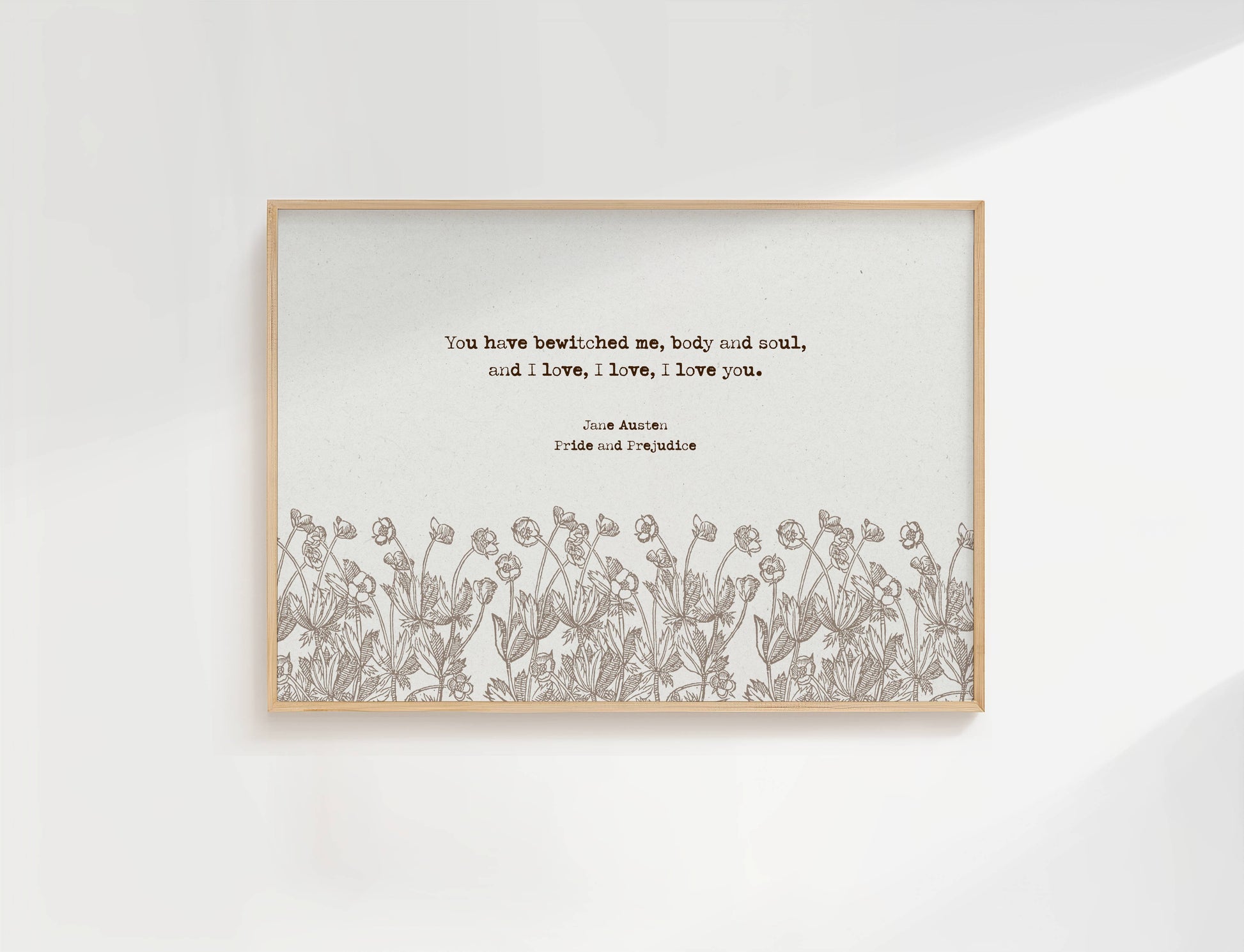 Jane Austen – You Have Bewitched Me | Botanical Art - Reflourish Collective