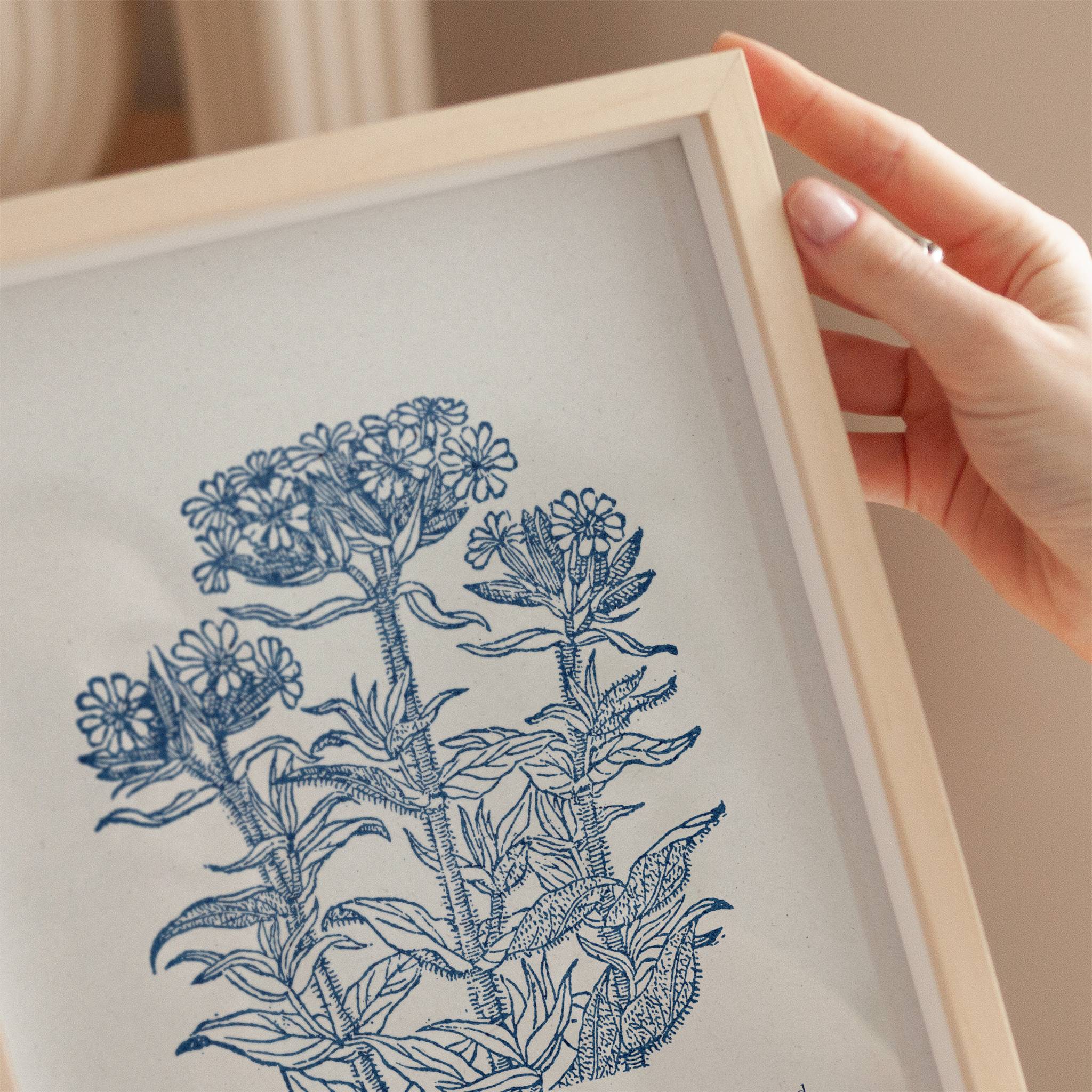 Philippians 4:6 – Vintage Botanical Scripture Print