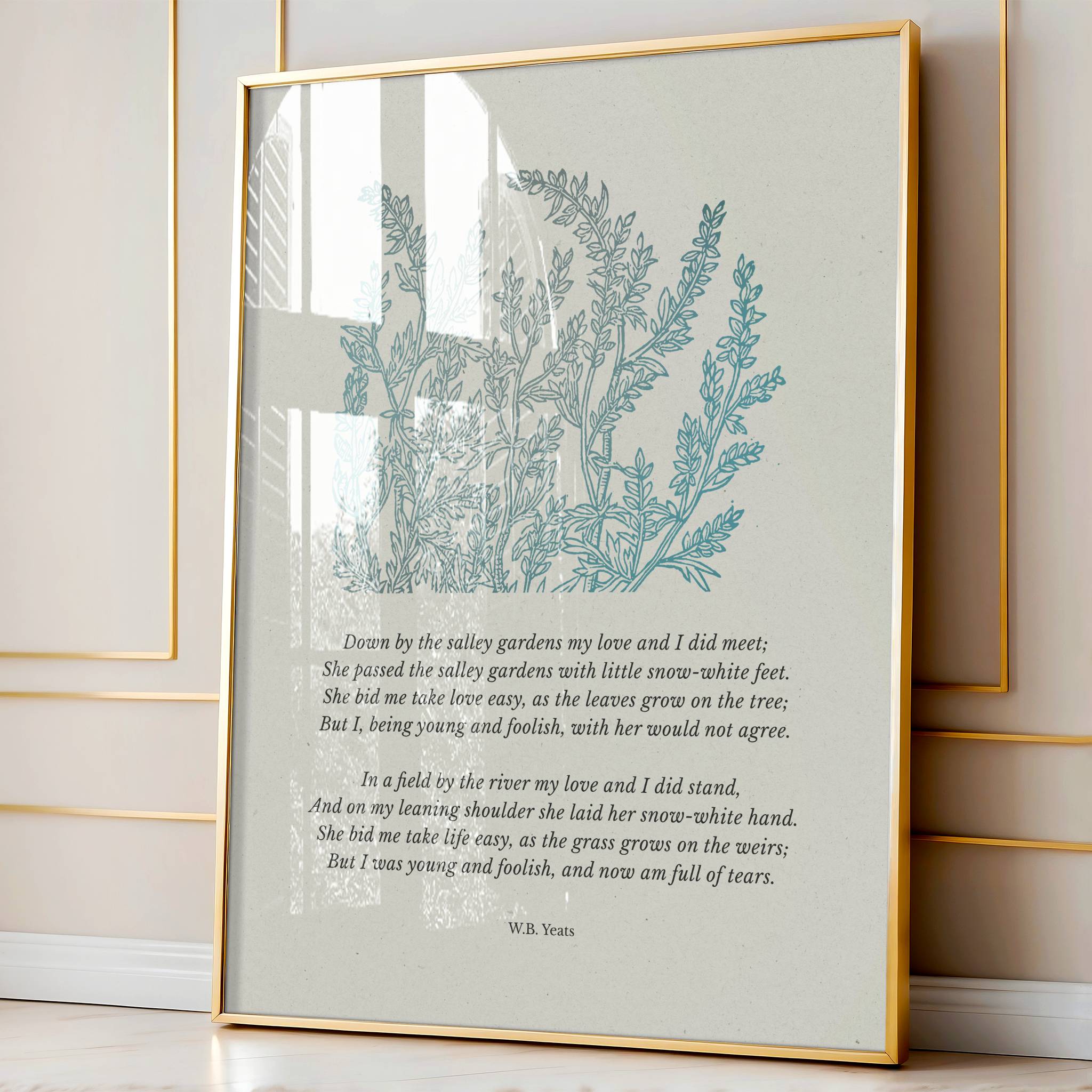 W.B. Yeats – Down by the Salley Gardens | Botanical Art - Reflourish Collective