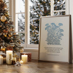In the Bleak Midwinter – Botanical Christian Hymn Print