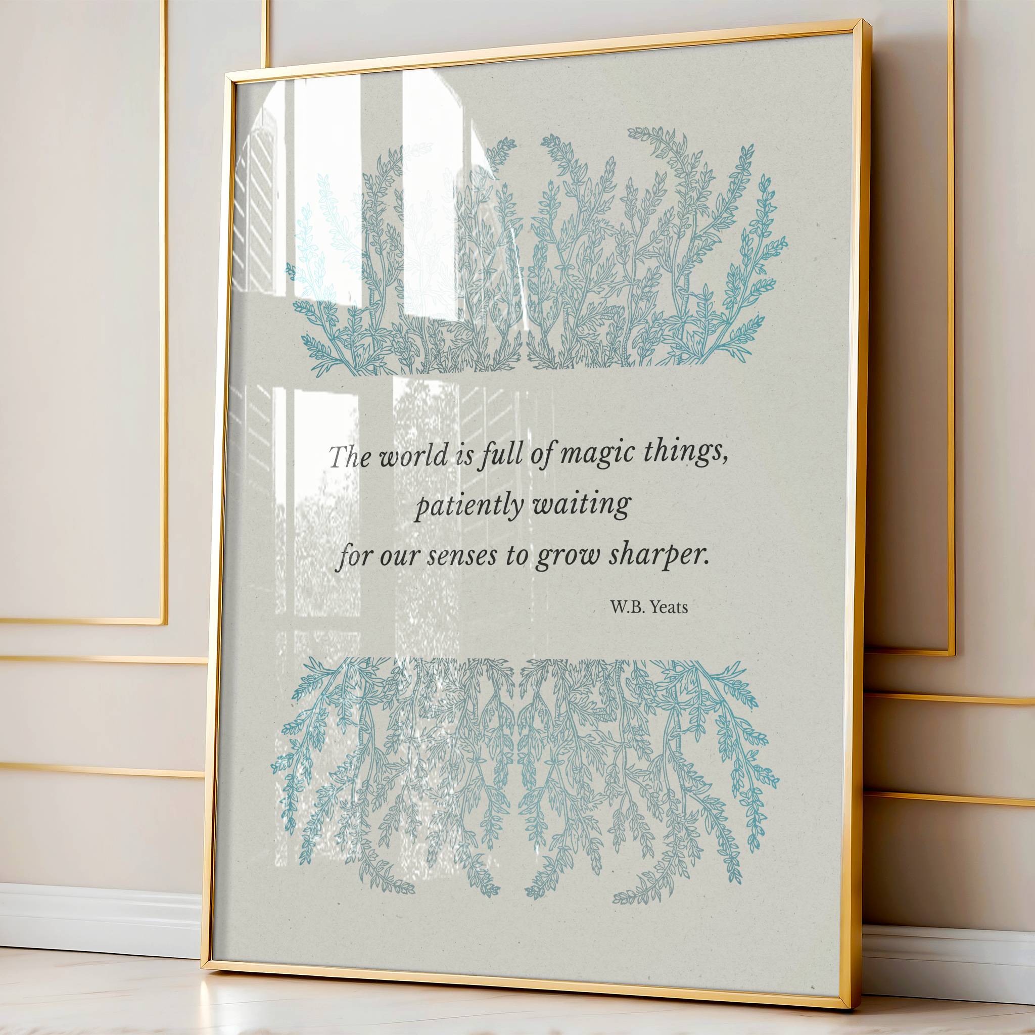 W.B. Yeats – The World Is Full of Magic Things | Botanical Art - Reflourish Collective