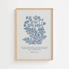 Romans 15:13 – God of Hope Botanical Scripture Print