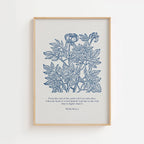 Psalm 61:2 – Vintage Botanical Scripture Print