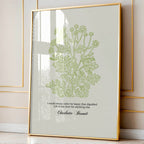 Charlotte Brontë - Rather Be Happy Than Dignified | Botanical Art - Reflourish Collective