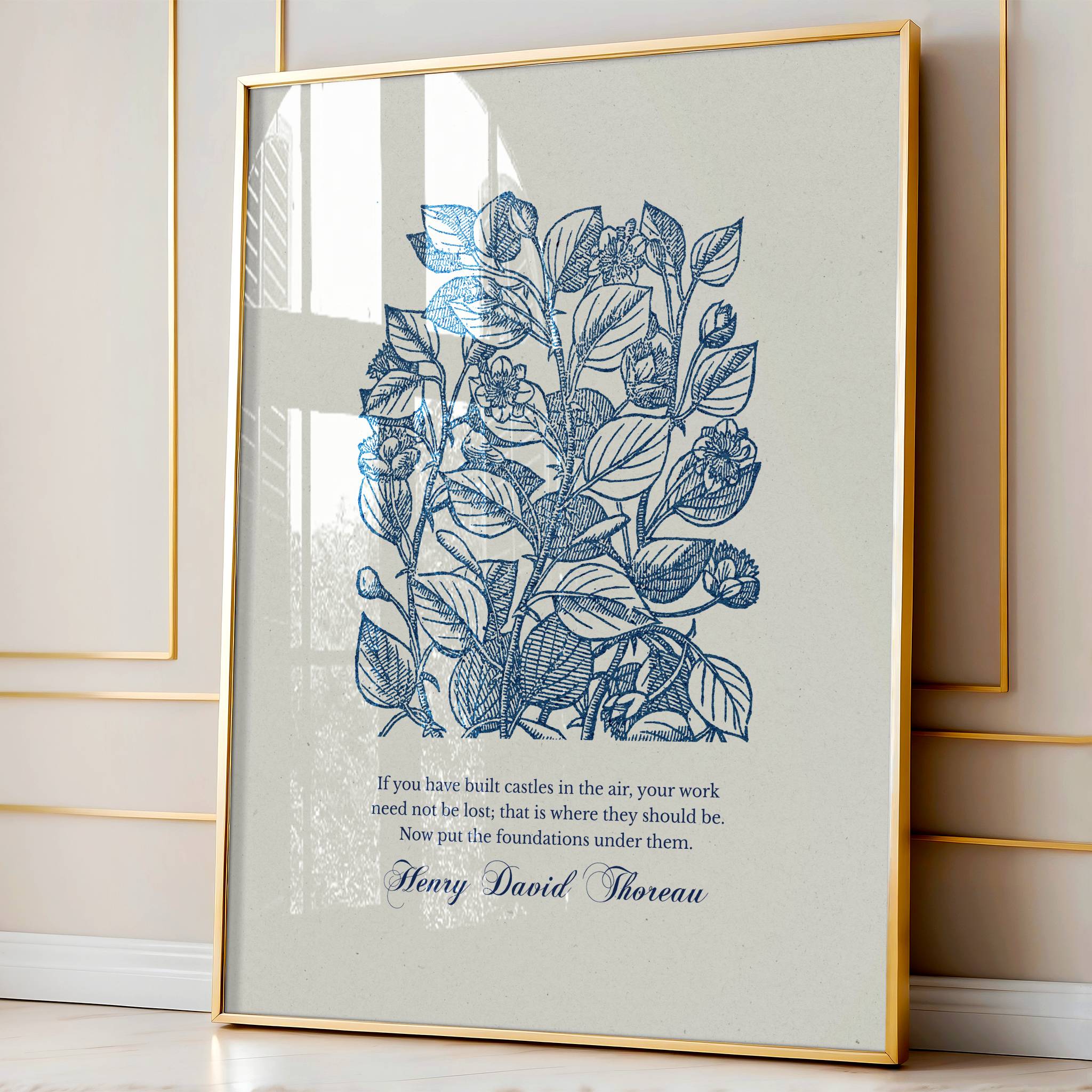 Henry David Thoreau – Castles in the Air | Botanical Art - Reflourish Collective