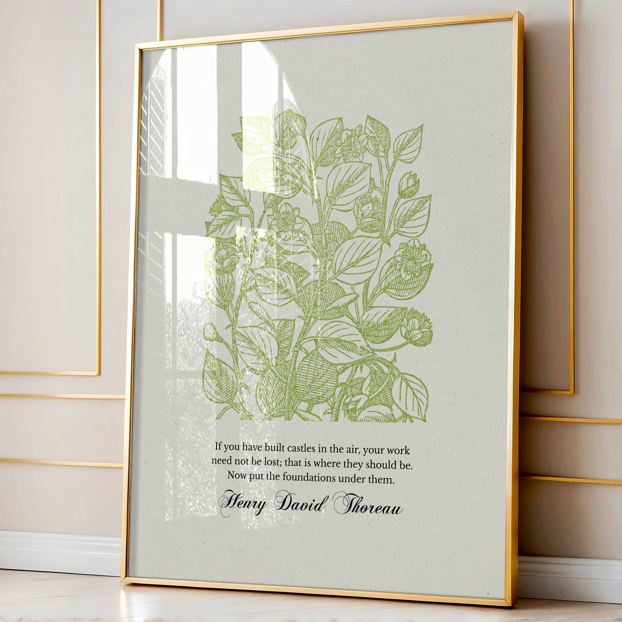 Henry David Thoreau – Castles in the Air | Botanical Art - Reflourish Collective