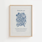 Psalm 23:6 – Surely Goodness Botanical Scripture Print