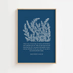 Matthew 11:28–30 – Come to Me Botanical Scripture Print