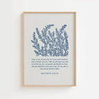 Matthew 11:28–30 – Come to Me Botanical Scripture Print