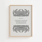 Micah 6:8 – Walk Humbly Botanical Scripture Print