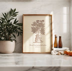 Ephesians 3:17 – Rooted and Grounded in Love Botanical Scripture Print
