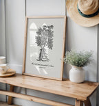 Ephesians 3:17 – Rooted and Grounded in Love Botanical Scripture Print