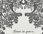 2 Peter 3:18 Grow in Grace Botanical Print
