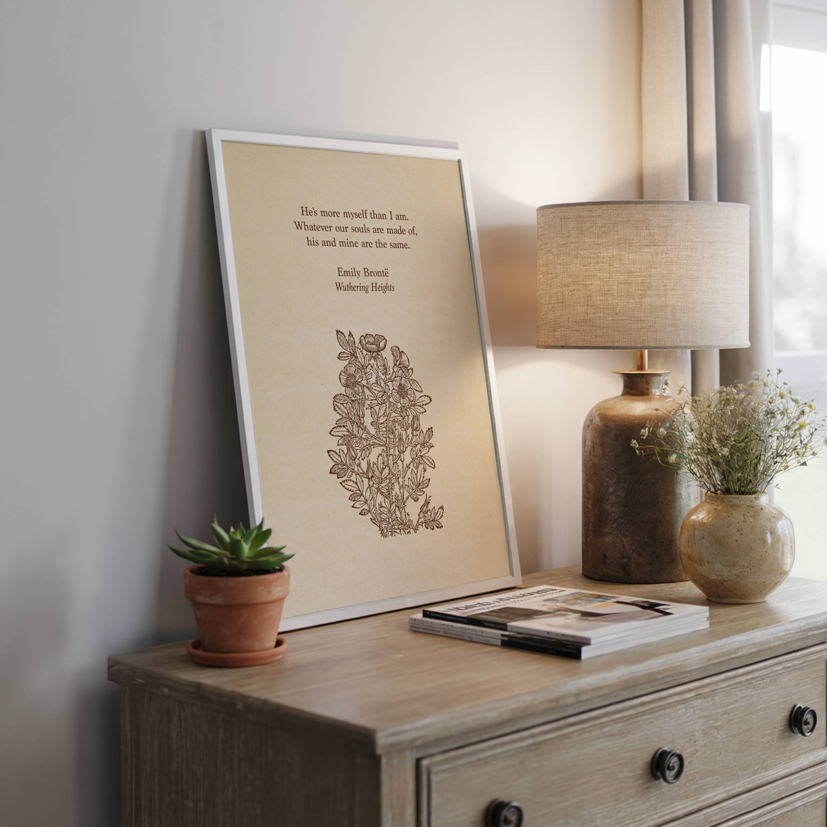 Emily Brontë Wuthering Heights Printable Wall Art