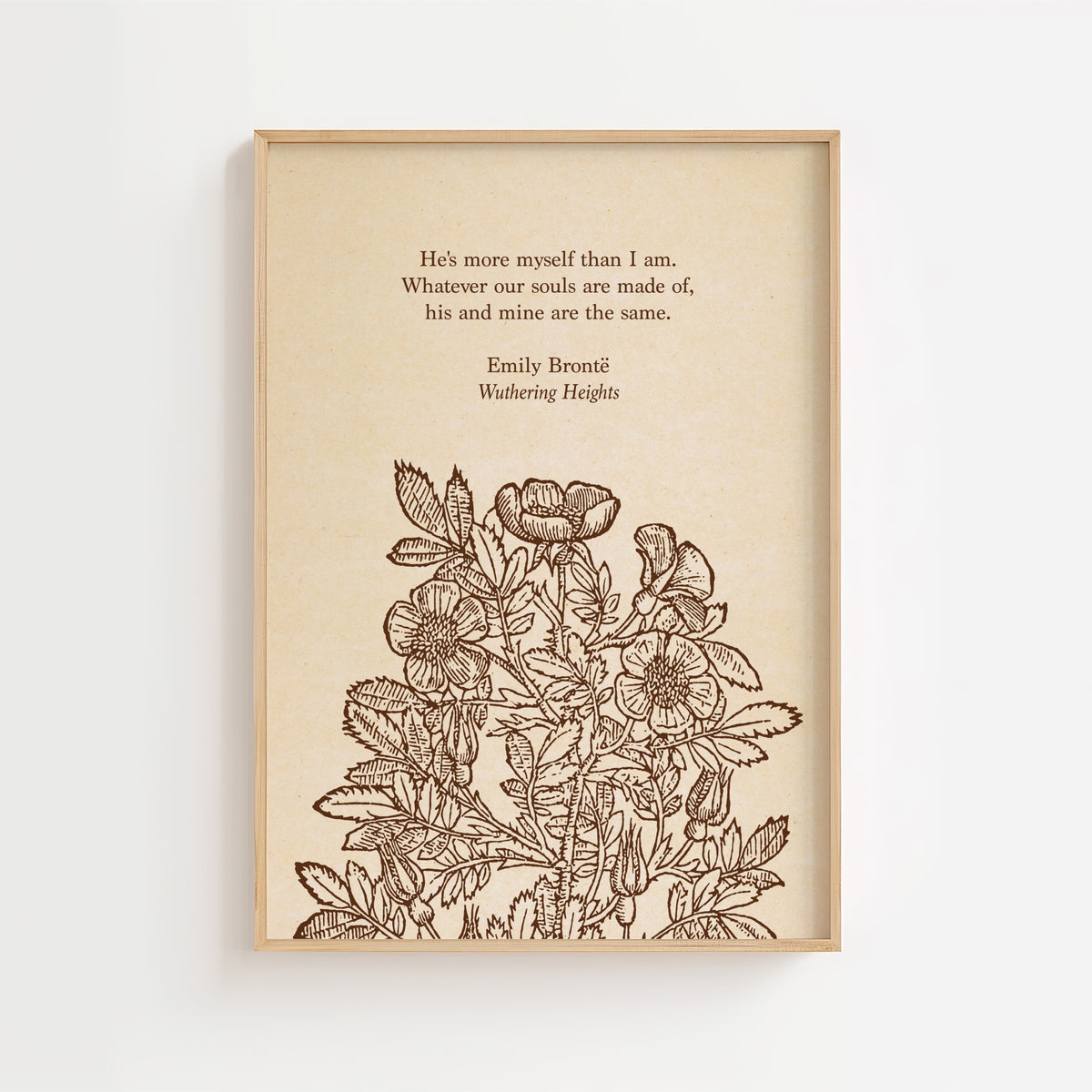 Emily Brontë Wuthering Heights Printable Wall Art