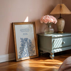 Emily Brontë – Wuthering Heights Botanical Quote Print