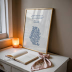 Emily Brontë – Wuthering Heights Botanical Quote Print