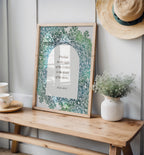 Christian Scripture Wall Art - Psalm 116:15 Green Botanical Print (Digital Download) - Reflourish Collective