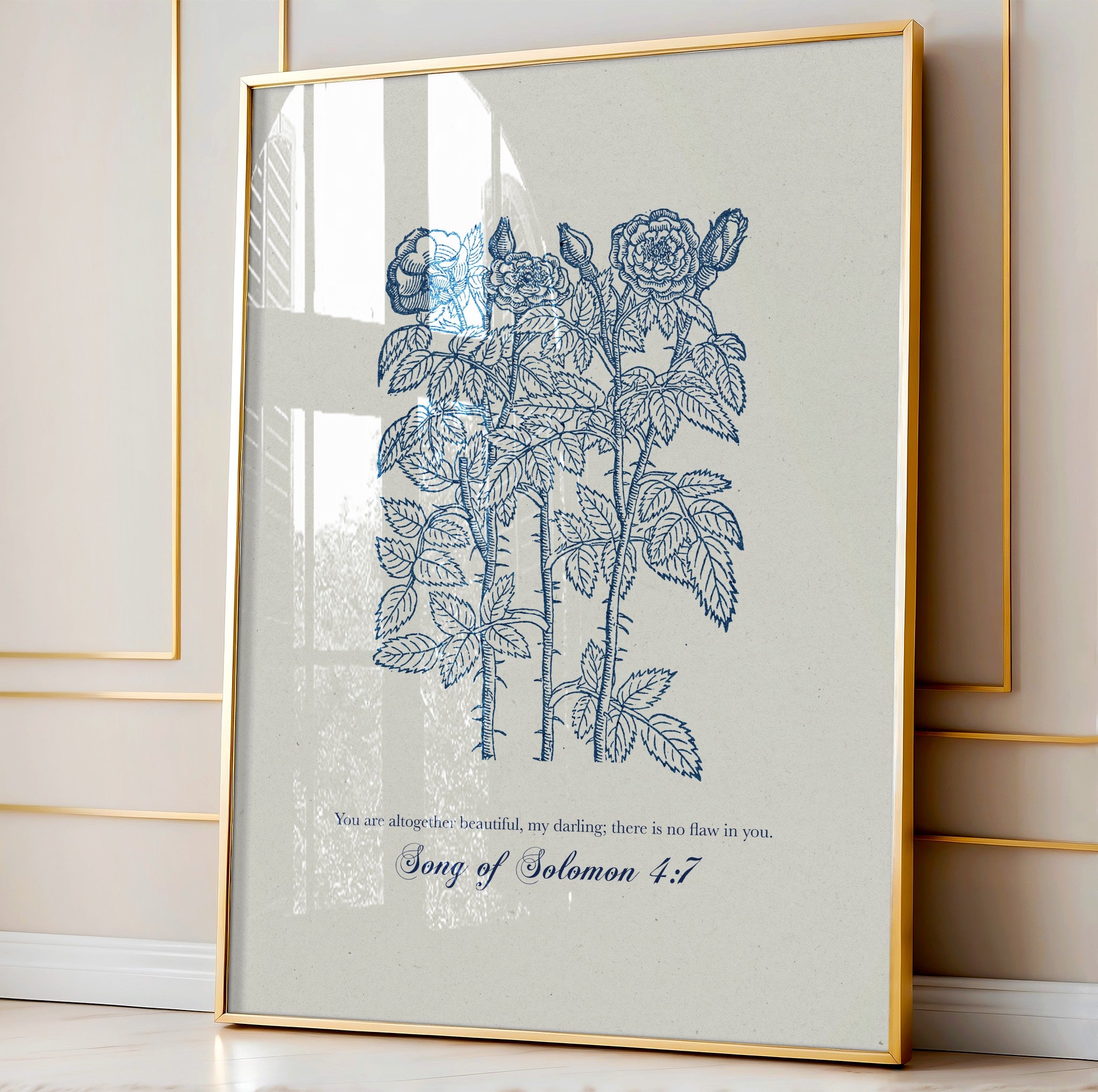 Song of Solomon 4:7 – Altogether Beautiful | Botanical Art - Reflourish Collective
