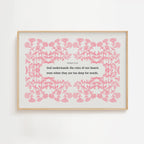 Romans 8:26 – Pink or Blue Botanical Scripture Print