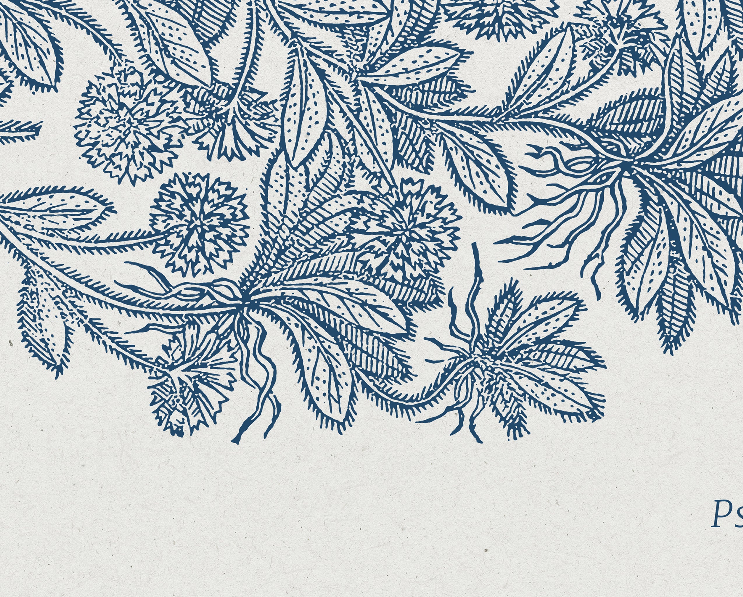 Psalm 16:11 – Vintage Floral Botanical Scripture Print