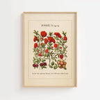 Joshua 24:15 – Vintage Botanical Scripture Print
