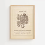 Isaiah 41:10 – Vintage Botanical Scripture Print