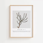 Psalm 63:1 – Botanical Cactus Scripture Print
