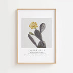 Isaiah 43:19 – Vintage Cactus Botanical Scripture Print
