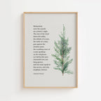 Virginia Woolf – Botanical Quote Print