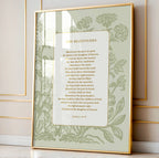 Beatitudes Scripture Print: Vintage Catholic Floral Art (Digital Download)