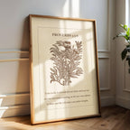 Proverbs 3:5-6 Scripture Wall Art - Trust in the Lord Botanical Print - Reflourish Collective