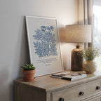 Psalm 61:2 – Vintage Botanical Scripture Print