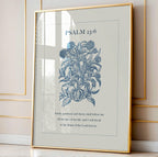 Psalm 23:6 Scripture Wall Art - Dwell in House of the Lord Botanical Print - Reflourish Collective