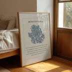 Romans 8:38–39 Scripture Printable – Blue Botanical Wall Art