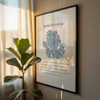 Romans 8:38–39 Scripture Printable – Blue Botanical Wall Art