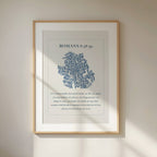 Romans 8:38–39 Scripture Printable – Blue Botanical Wall Art