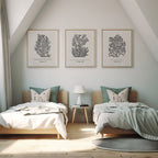 Christian Floral Scripture Prints Set - Strength, Hope & Courage (Digital Download) - Reflourish Collective