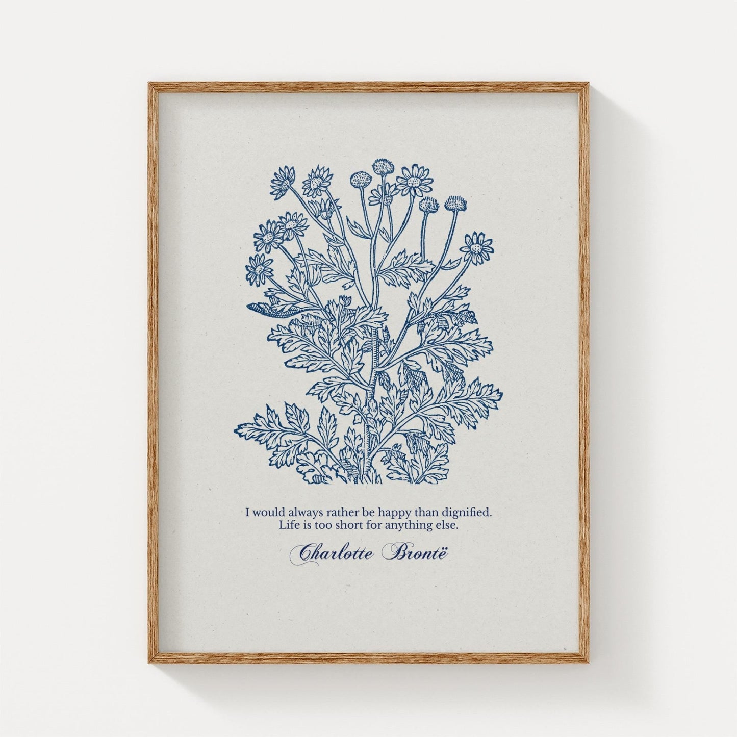 Charlotte Brontë – Rather Be Happy Than Dignified | Botanical Art - Reflourish Collective