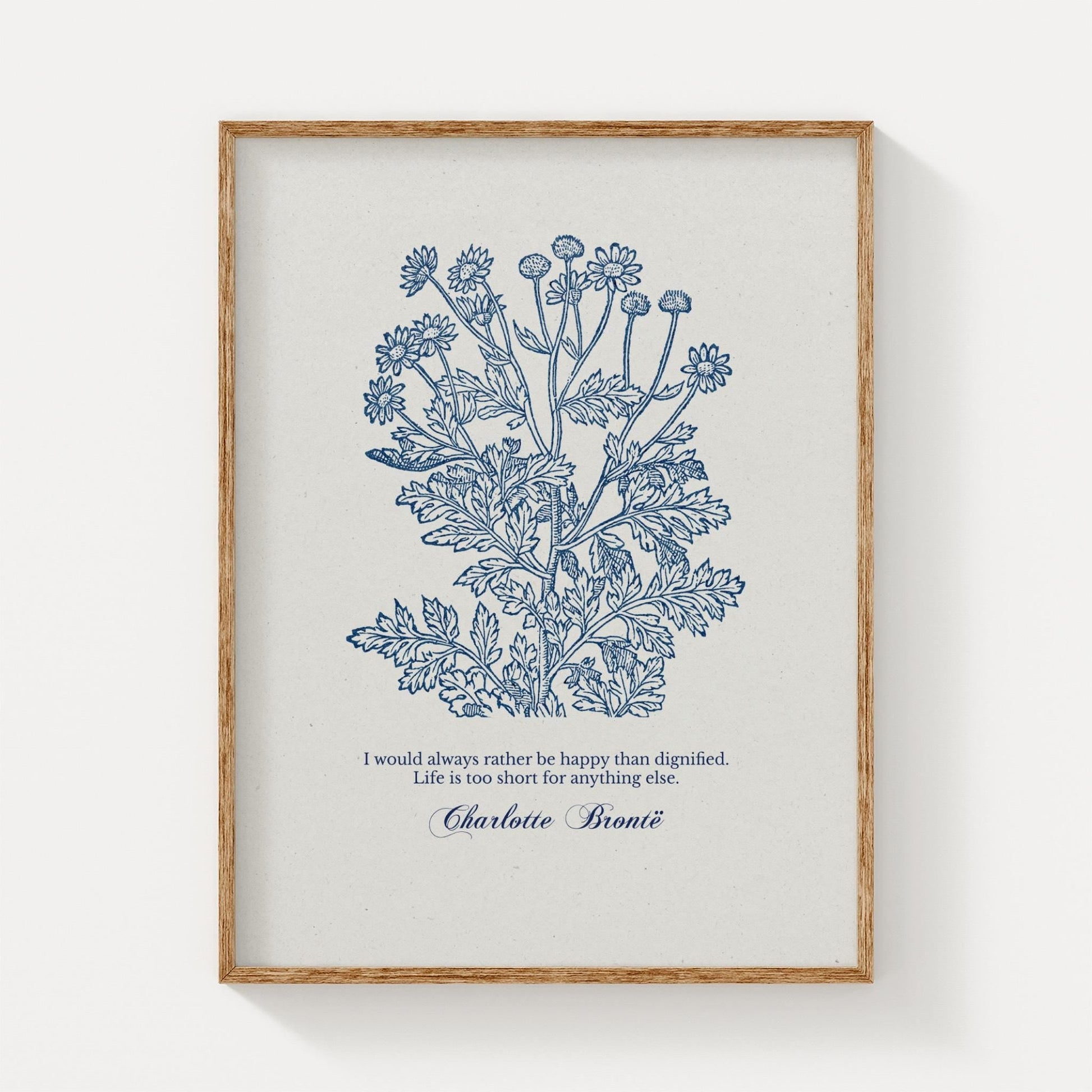 Charlotte Brontë – Rather Be Happy Than Dignified | Botanical Art - Reflourish Collective