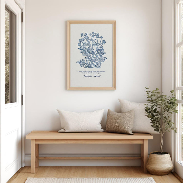 Charlotte Brontë – Rather Be Happy Than Dignified | Botanical Art - Reflourish Collective