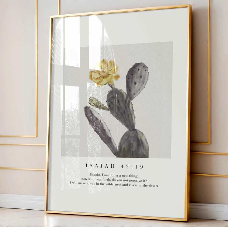 Isaiah 43:19 - I Am Doing a New Thing | Botanical Art - Reflourish Collective